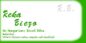 reka biczo business card