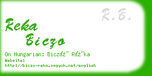 reka biczo business card